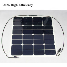 50W 12V Solar Célula De Energía Semi Flexible Panneau Solaire